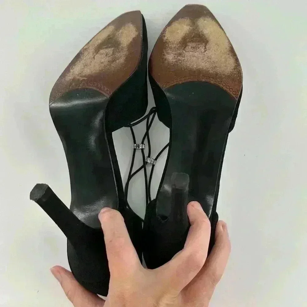 Stuart Weitzman heels 7 black gem mother of the bride formal party holiday